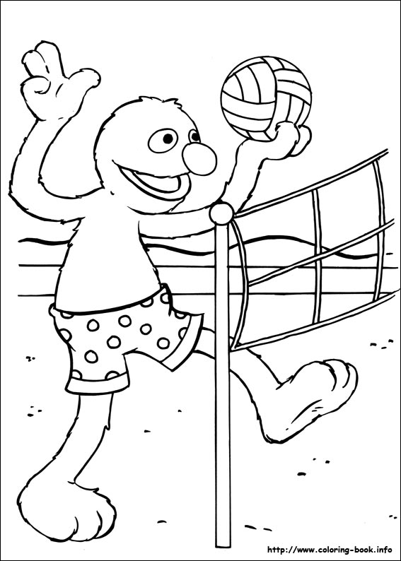 Sesame Street coloring picture